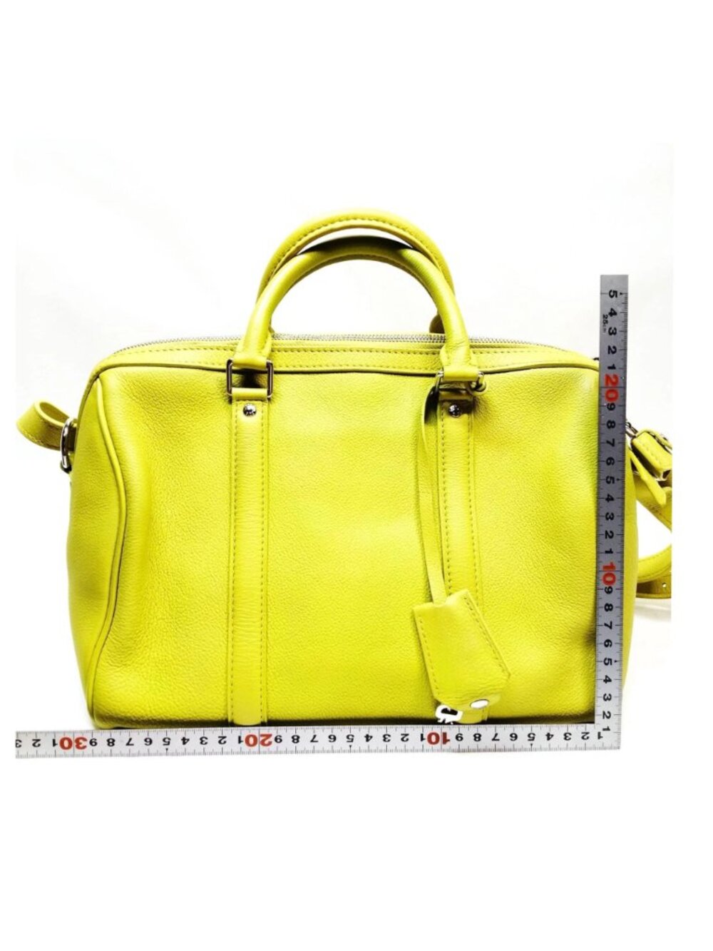 Authentic Louis Vuitton Sofia Coppola SC Bag PM Yellow Leather Satchel Crossbody - Picture 3 of 16
